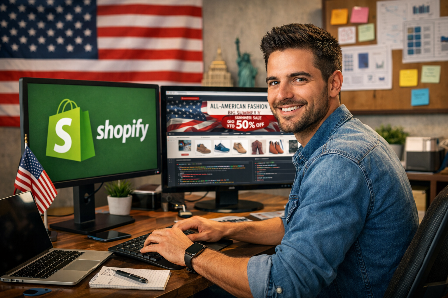 Best Shopify developer in USA optimizing ecommerce store performance