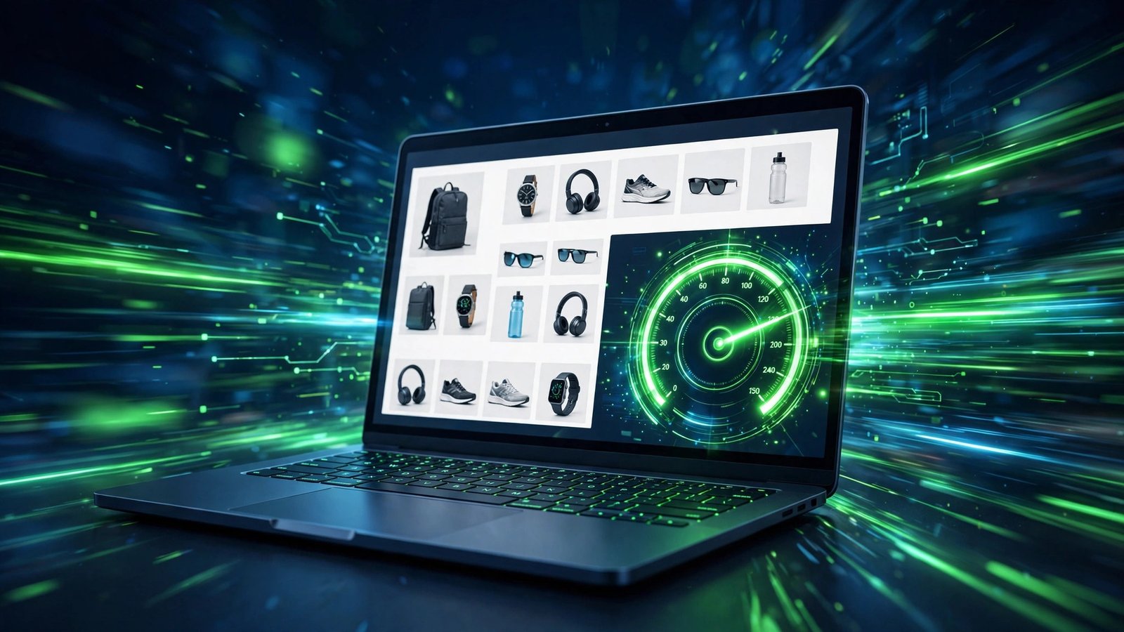 Shopify speed optimization guide featured image by Hamza Taj